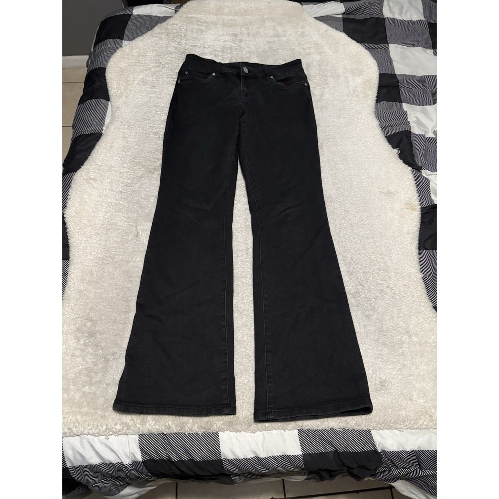 KUT from the Kloth Women's Jeans 8 Black Nicole Bootcut Mid Rise Stretch